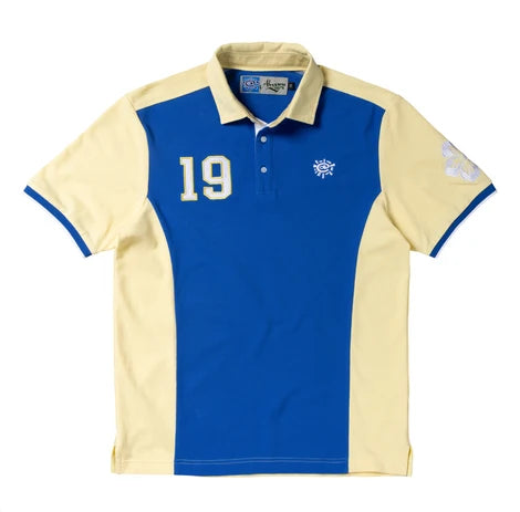 ALWAYS - SPORT POLO - YELLOW/BLUE
