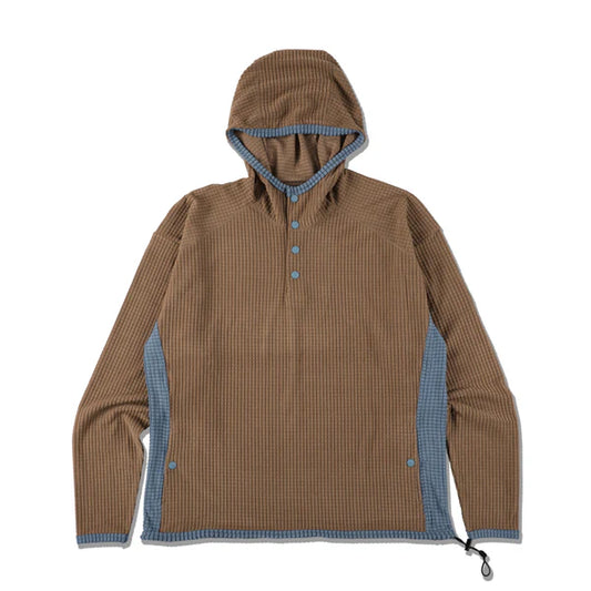 LIDAIRPEAKS - STELTH FLEECE PARKA "BROWN"