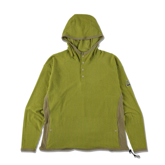 LIDAIRPEAKS - STELTH FLEECE PARKA "LIME"