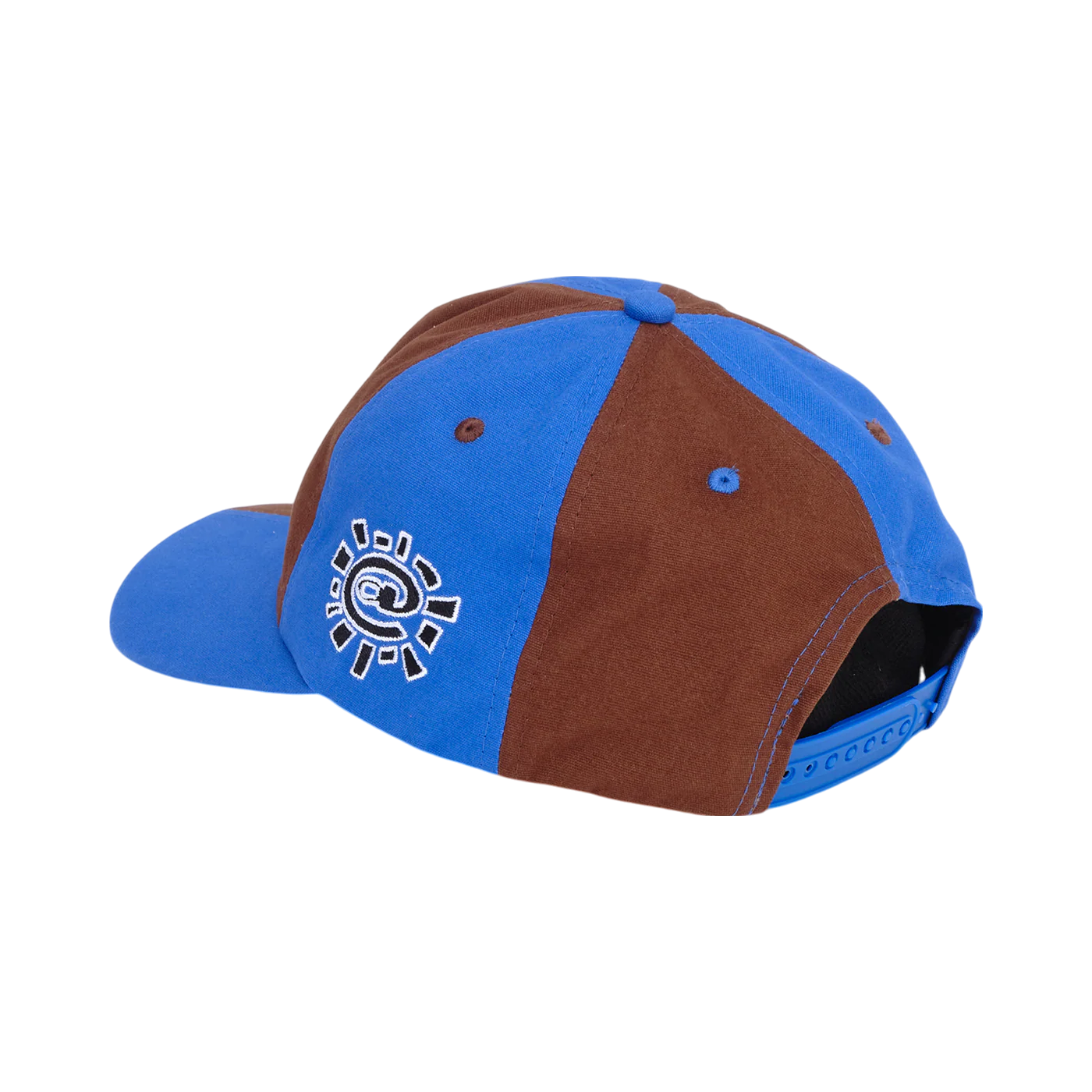 ADWYSD - MIXED 6 PANEL HAT - BURGENDY/BLUE