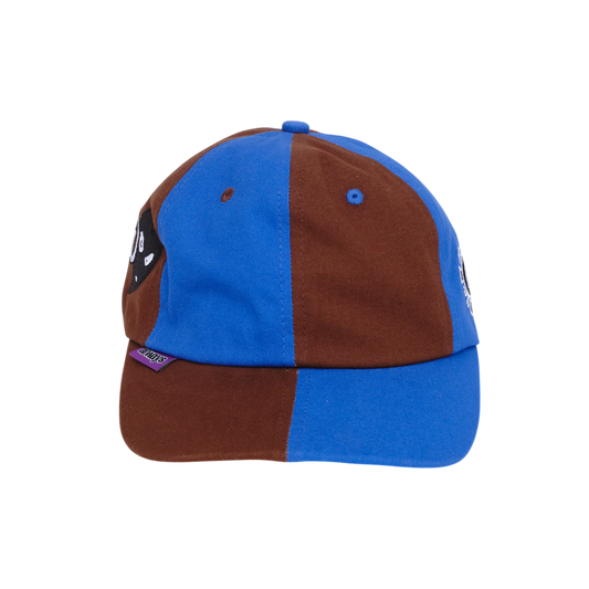 ADWYSD - MIXED 6 PANEL HAT - BURGENDY/BLUE