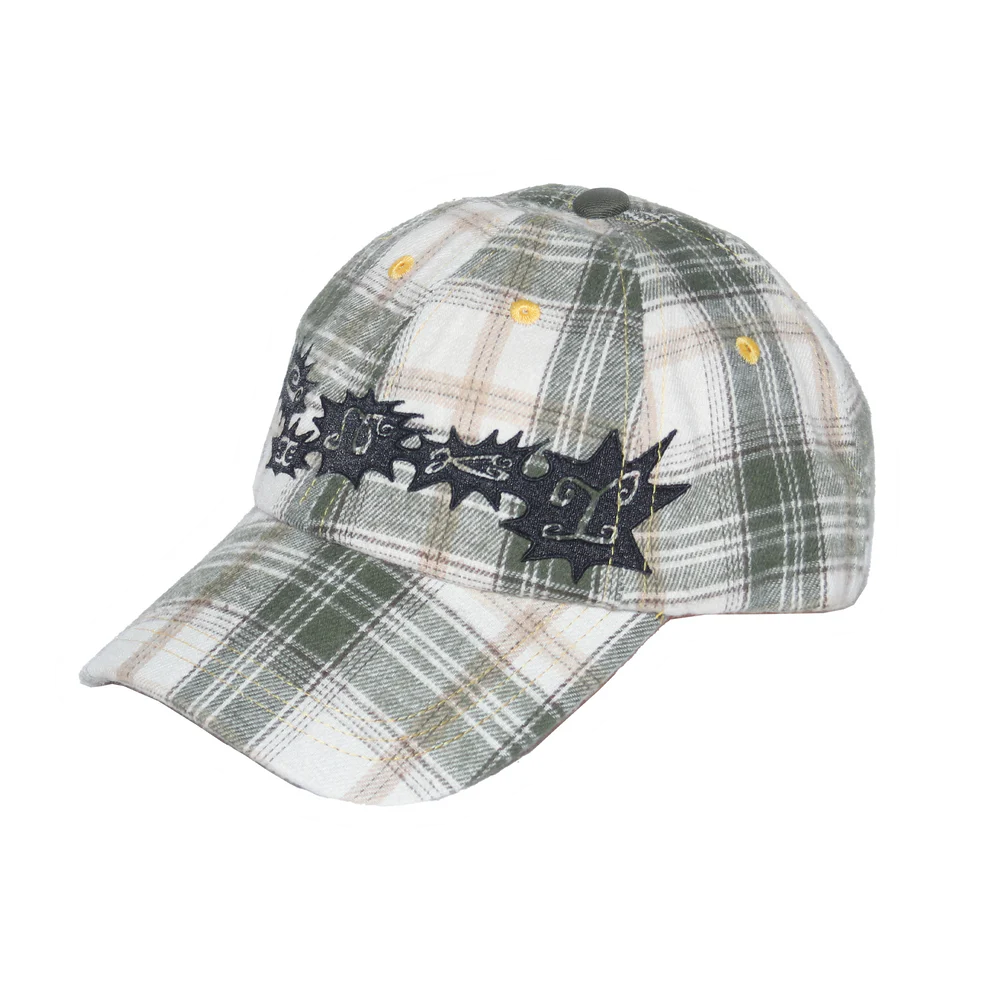 SLINKY - PLAID SPIKES HAT - GREEN