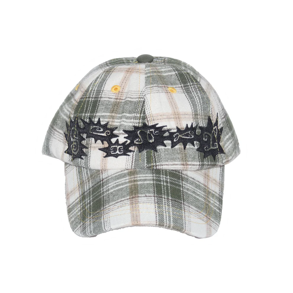SLINKY - PLAID SPIKES HAT - GREEN