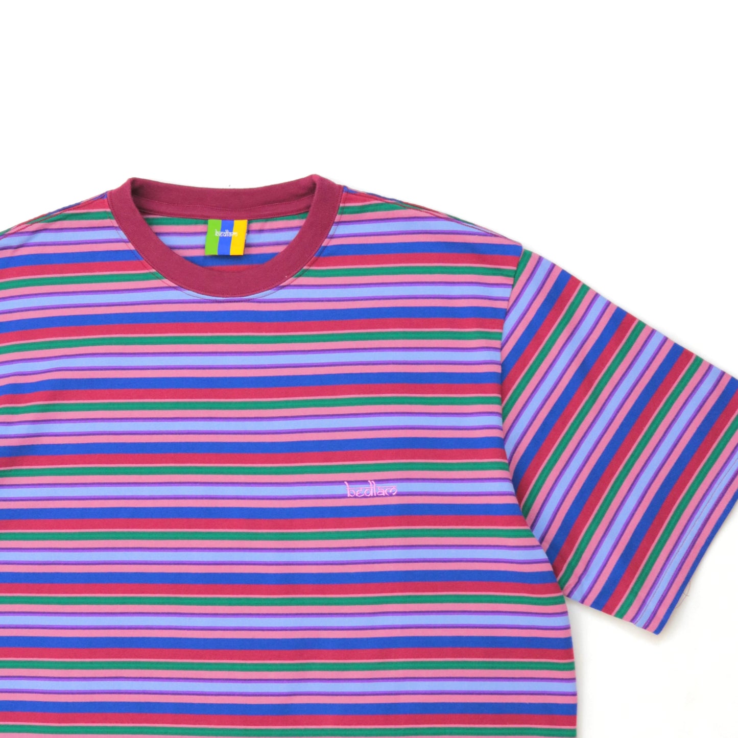 BEDLAM - DROOPS BORDER TEE - PURPLE