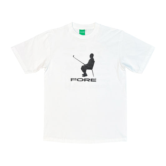 FORE - GOLF BRAND LOGO - WHITE