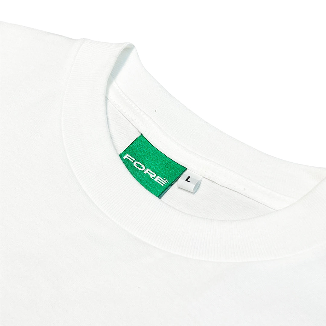 FORE - GOLF BRAND LOGO - WHITE