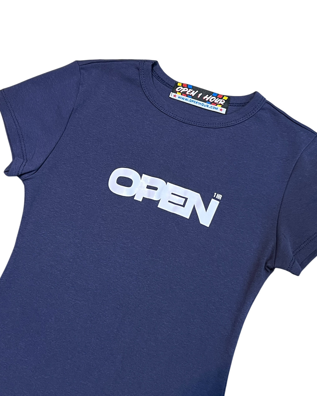 OPEN 1 HOUR - O1HR LOGO - NAVY