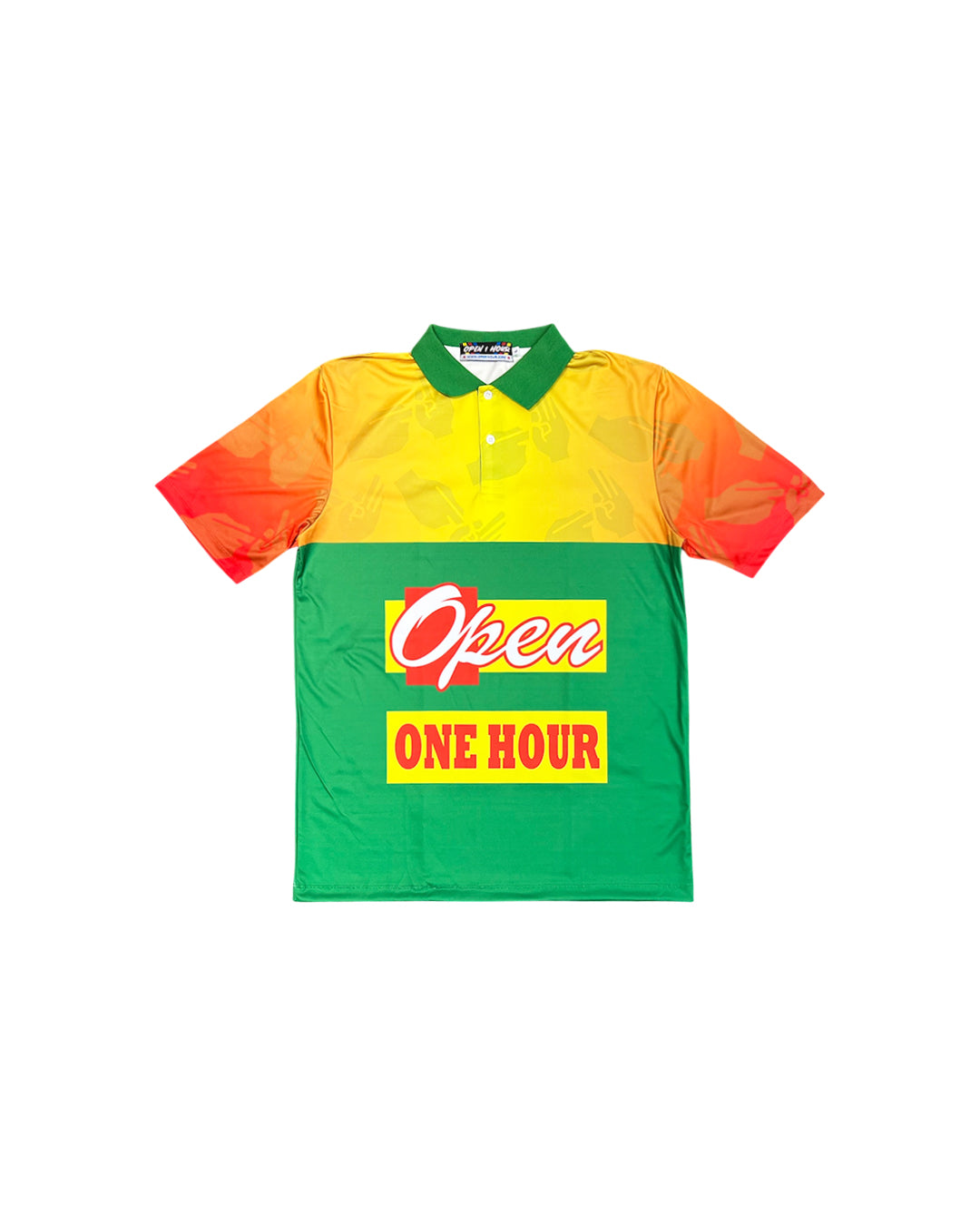 OPEN 1 HOUR - YES OR NO JERSEY - GREEN/YELLOW