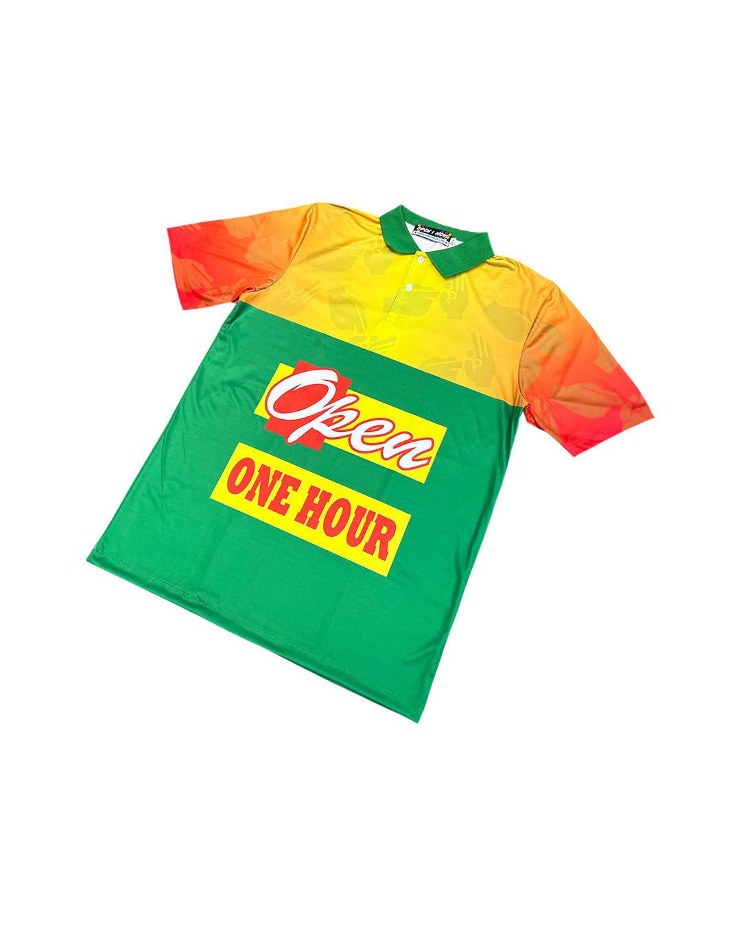OPEN 1 HOUR - YES OR NO JERSEY - GREEN/YELLOW