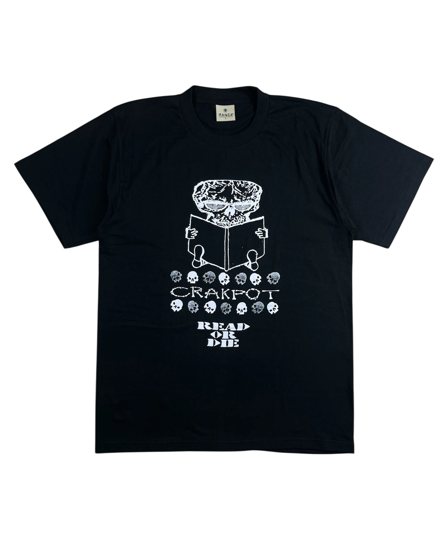 CRAKPOT - READ OR DIE TEE - BLACK