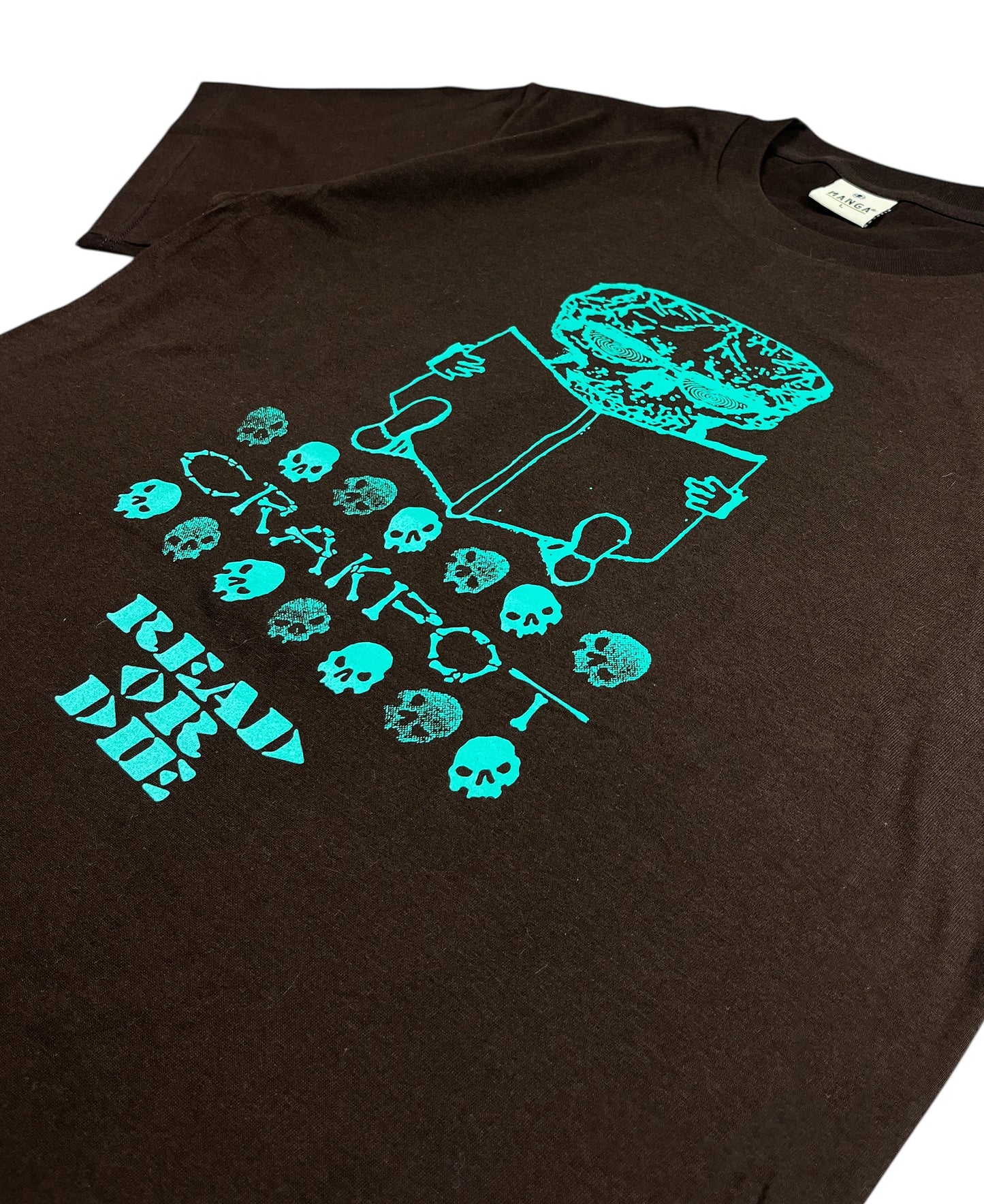CRAKPOT - READ OR DIE TEE - BROWN