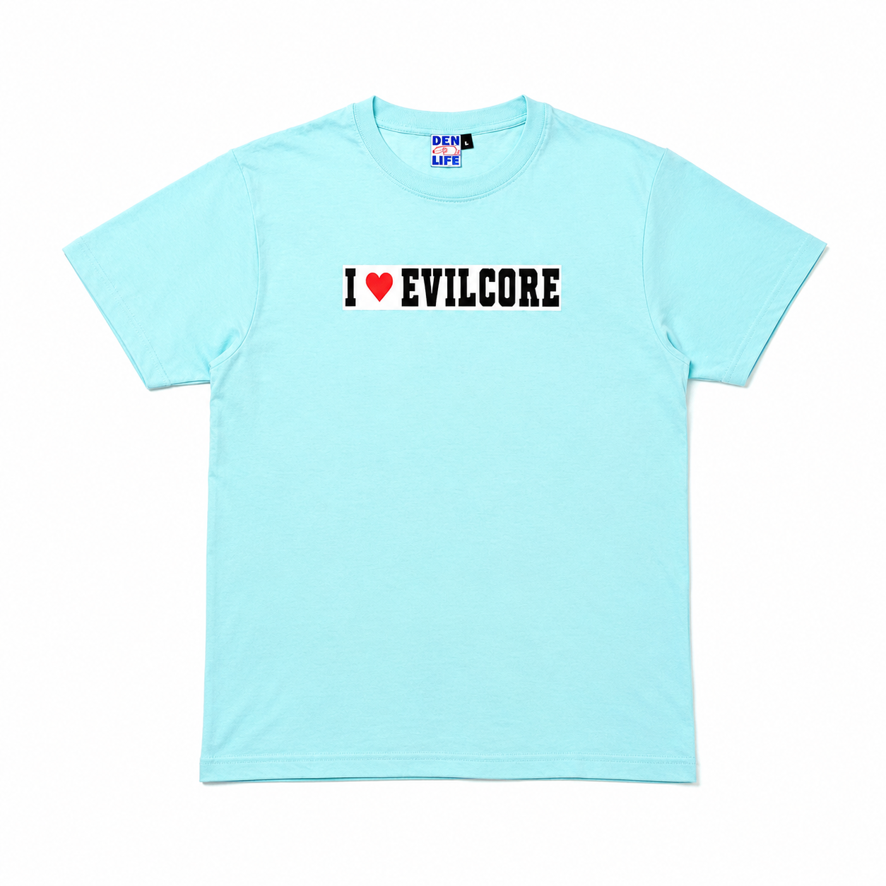 DEN x WHISPERS - I LOVE EVILCORE TEE - MINT