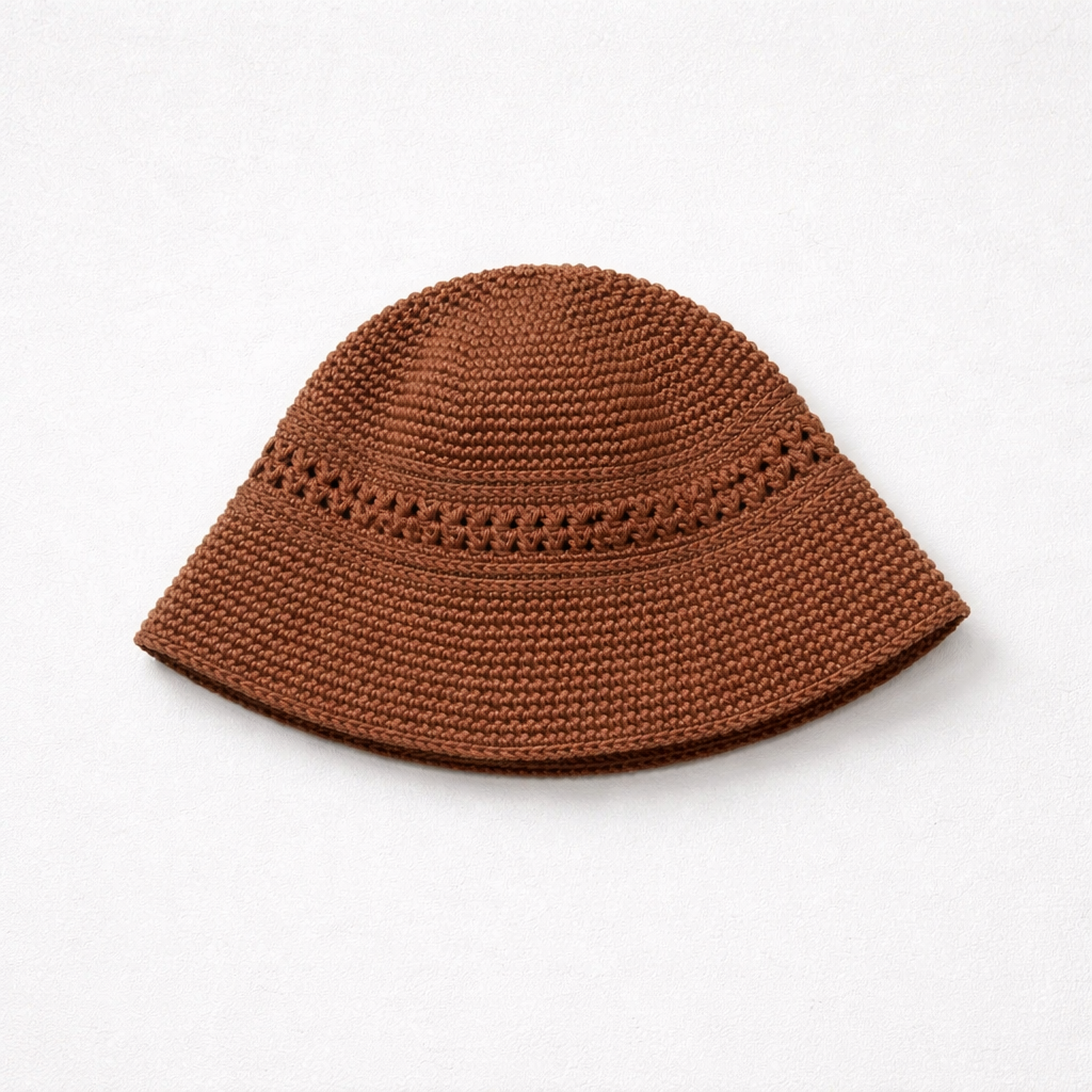 DEN CROCHET HAT BROWN
