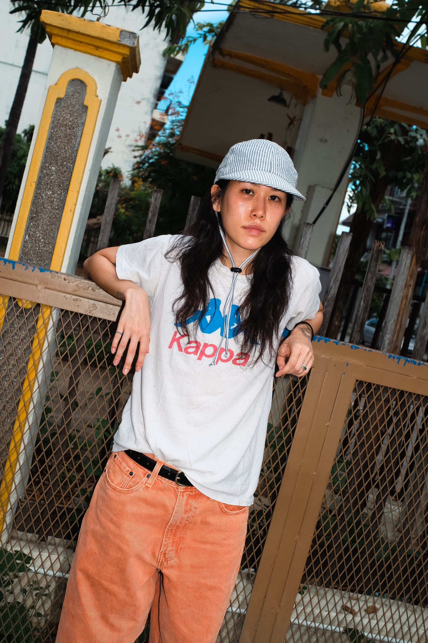 FOUND FEATHER - CLASSIC CORDED CAP - BLUE STRIPE