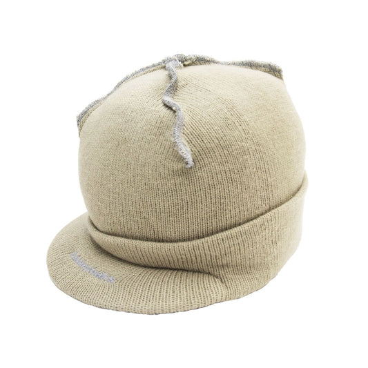 LIDAIRPEAKS - PEAK STITCH BEANIE - CREAM
