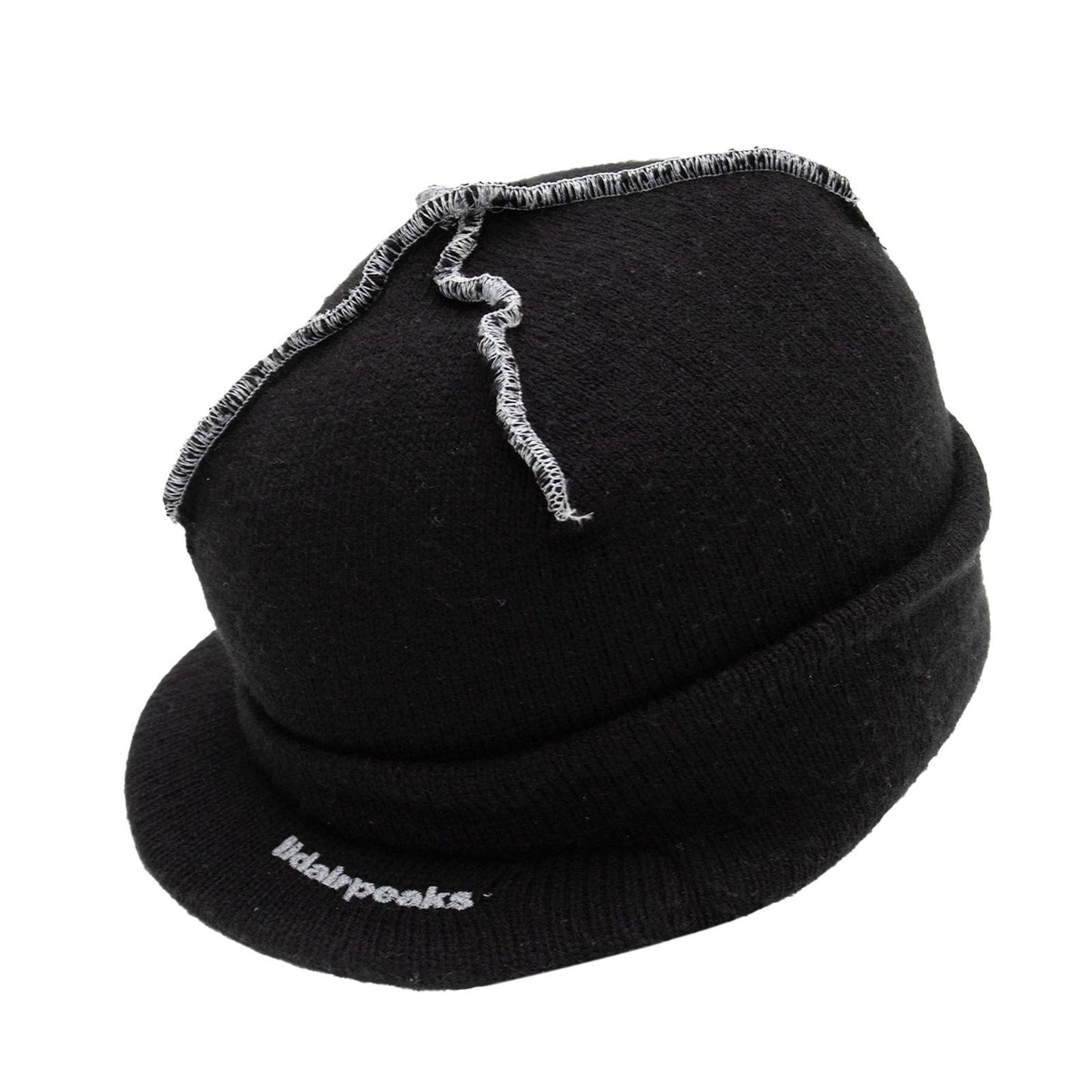 LIDAIRPEAKS - PEAK STITCH BEANIE - BLACK