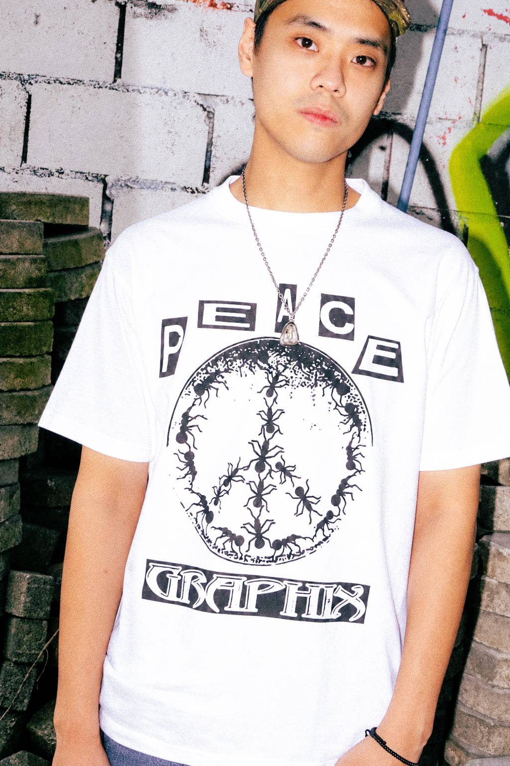 DEN SOUVENIR × CRAKPOT PRESS PEACE GRAPHIX TEE