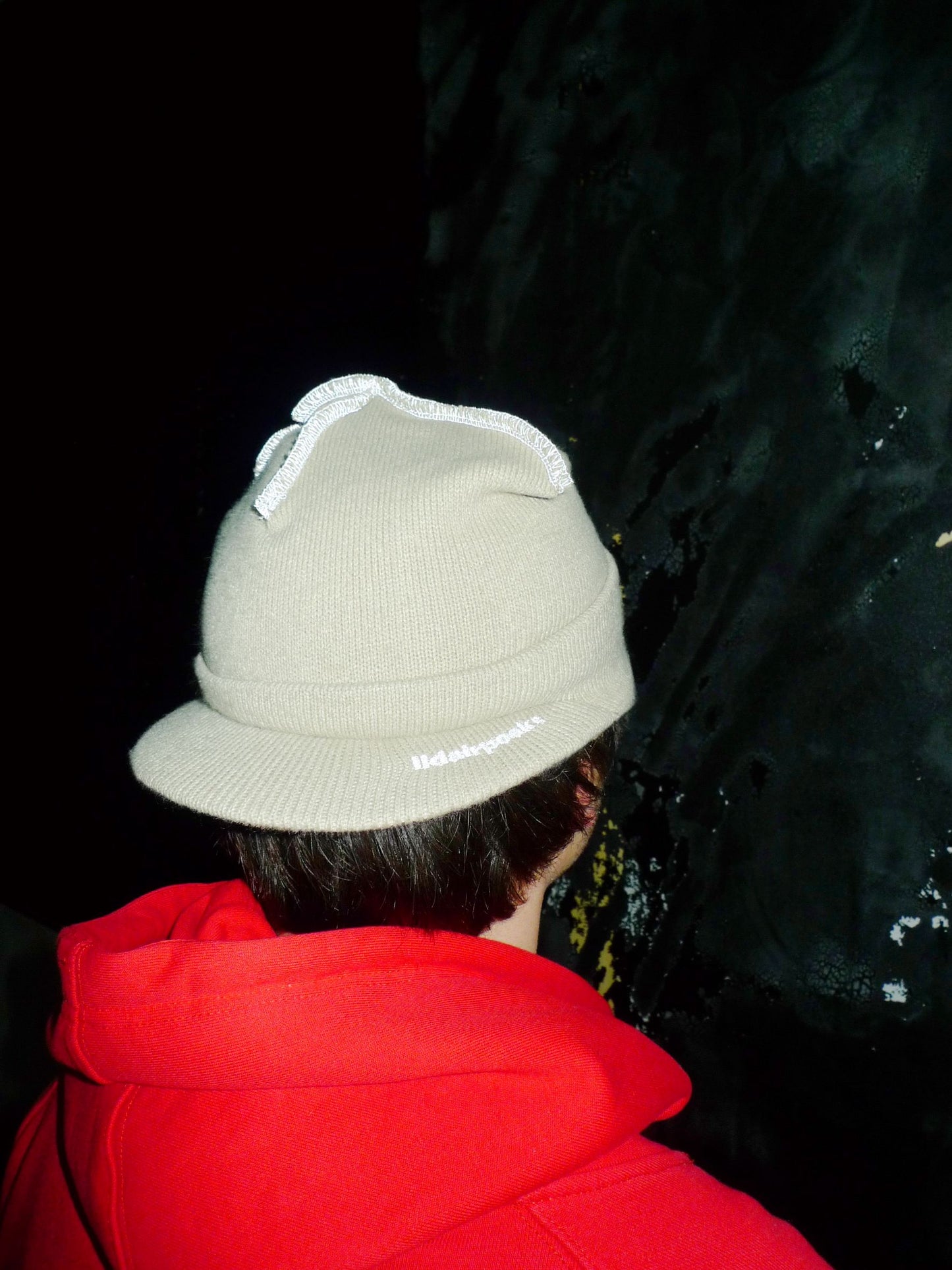 LIDAIRPEAKS - PEAK STITCH BEANIE - CREAM