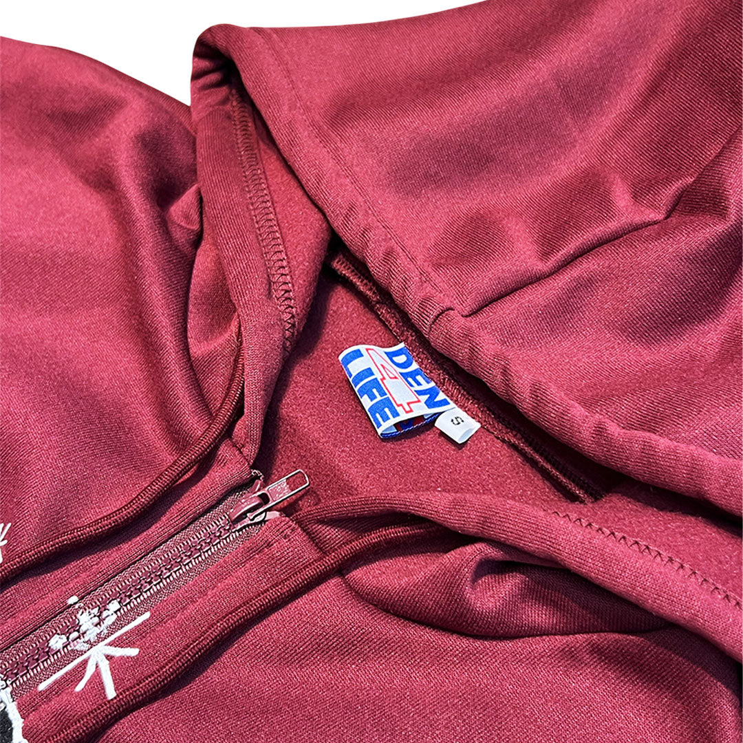 DEN - THROWIE - HOODIE - BURGANDY