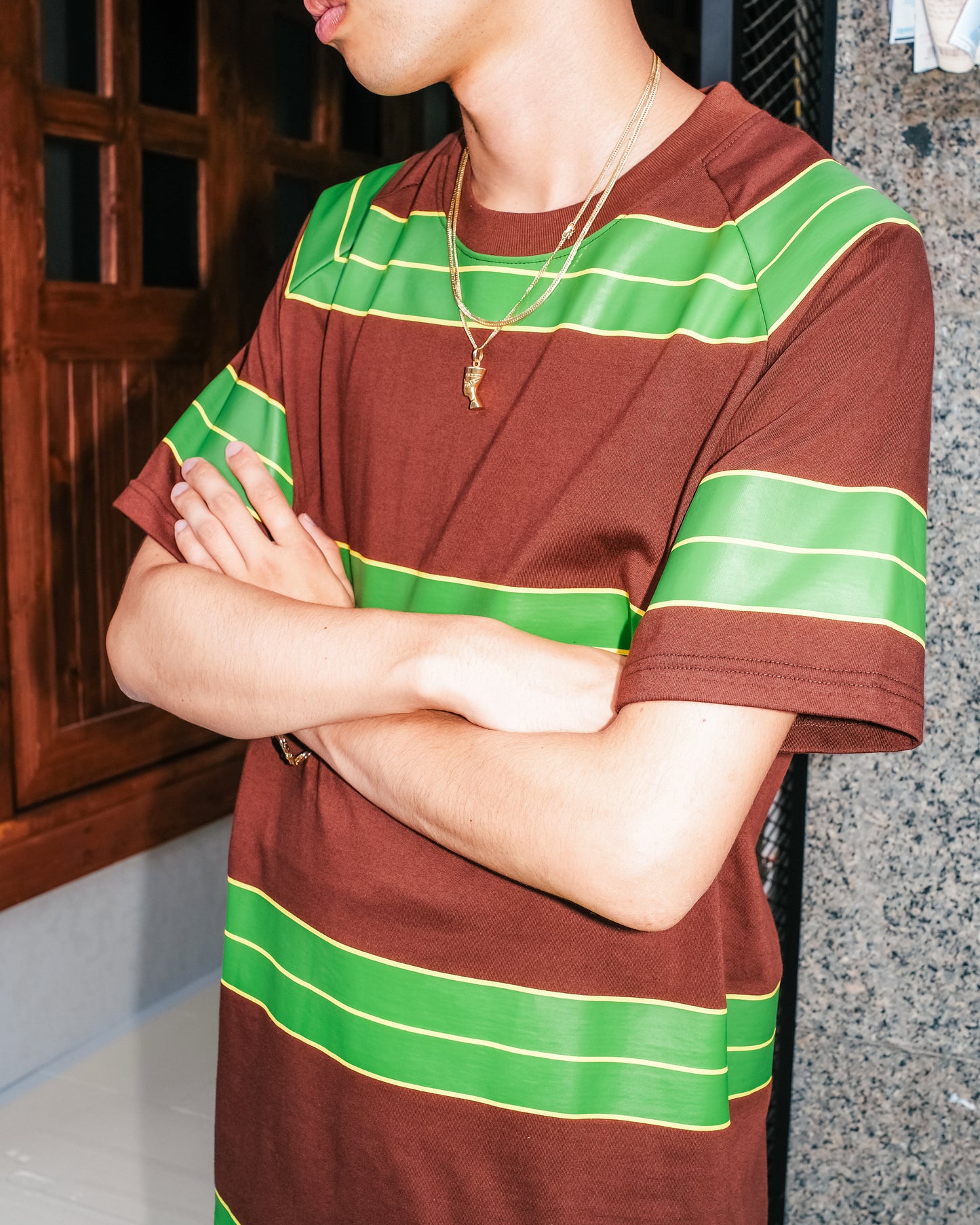 DEN - SERVICE 94 TEE - BROWN/GREEN