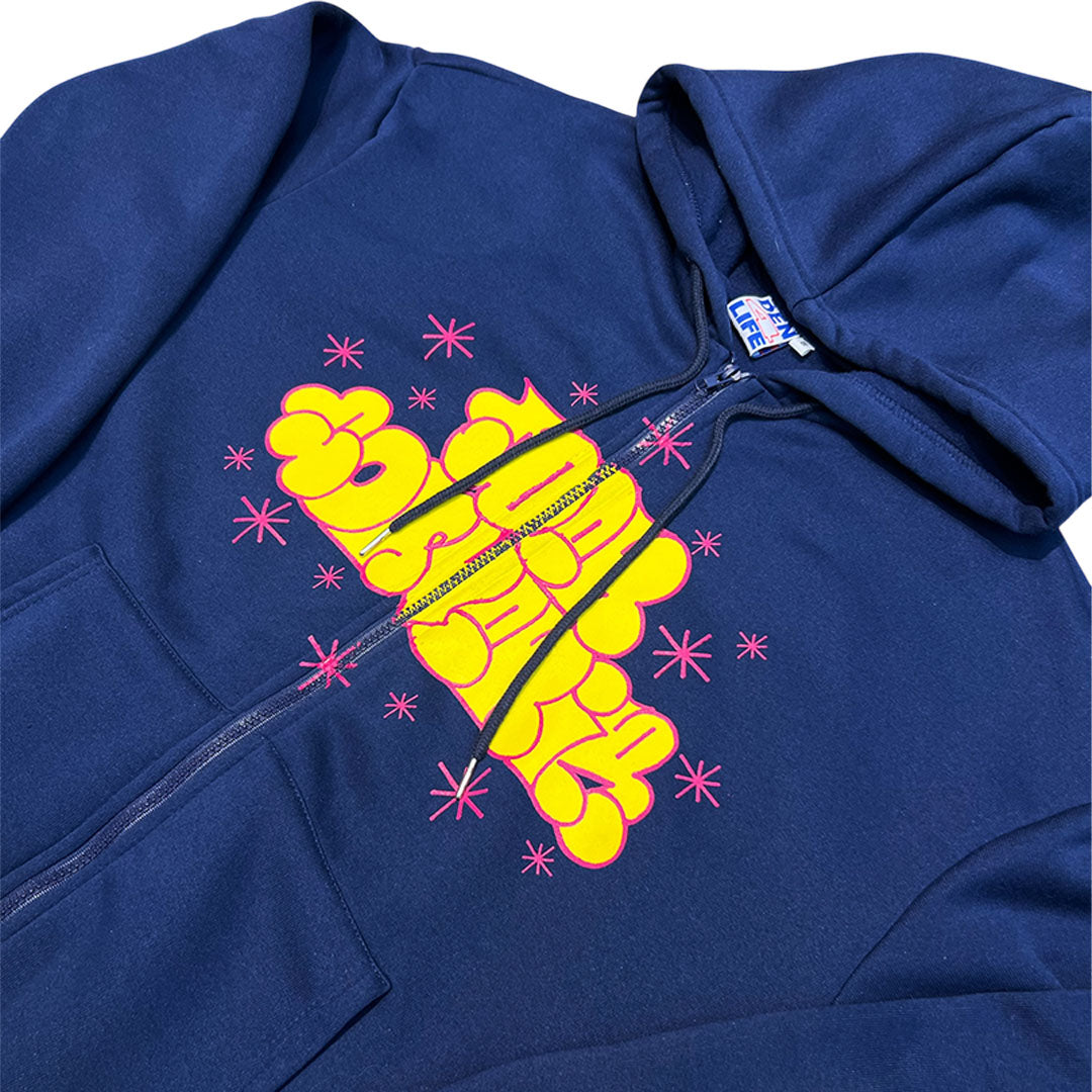DEN - THROWIE - HOODIE - NAVY