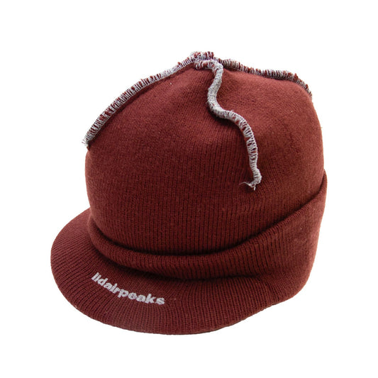 LIDAIRPEAKS - PEAK STITCH BEANIE - MAROON