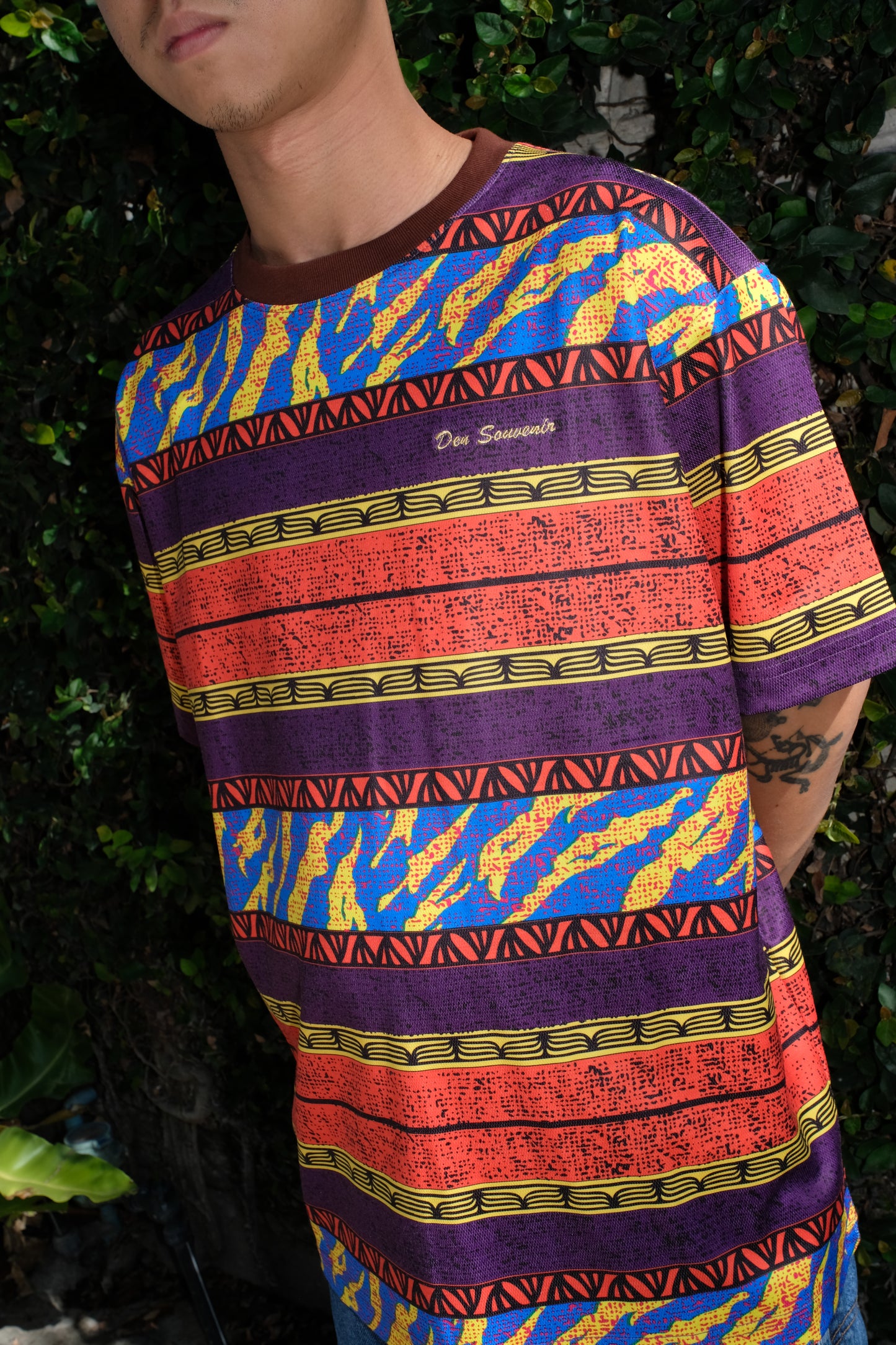 DEN - BORDERLINE STRIPE T-SHIRT - PINA COLADA
