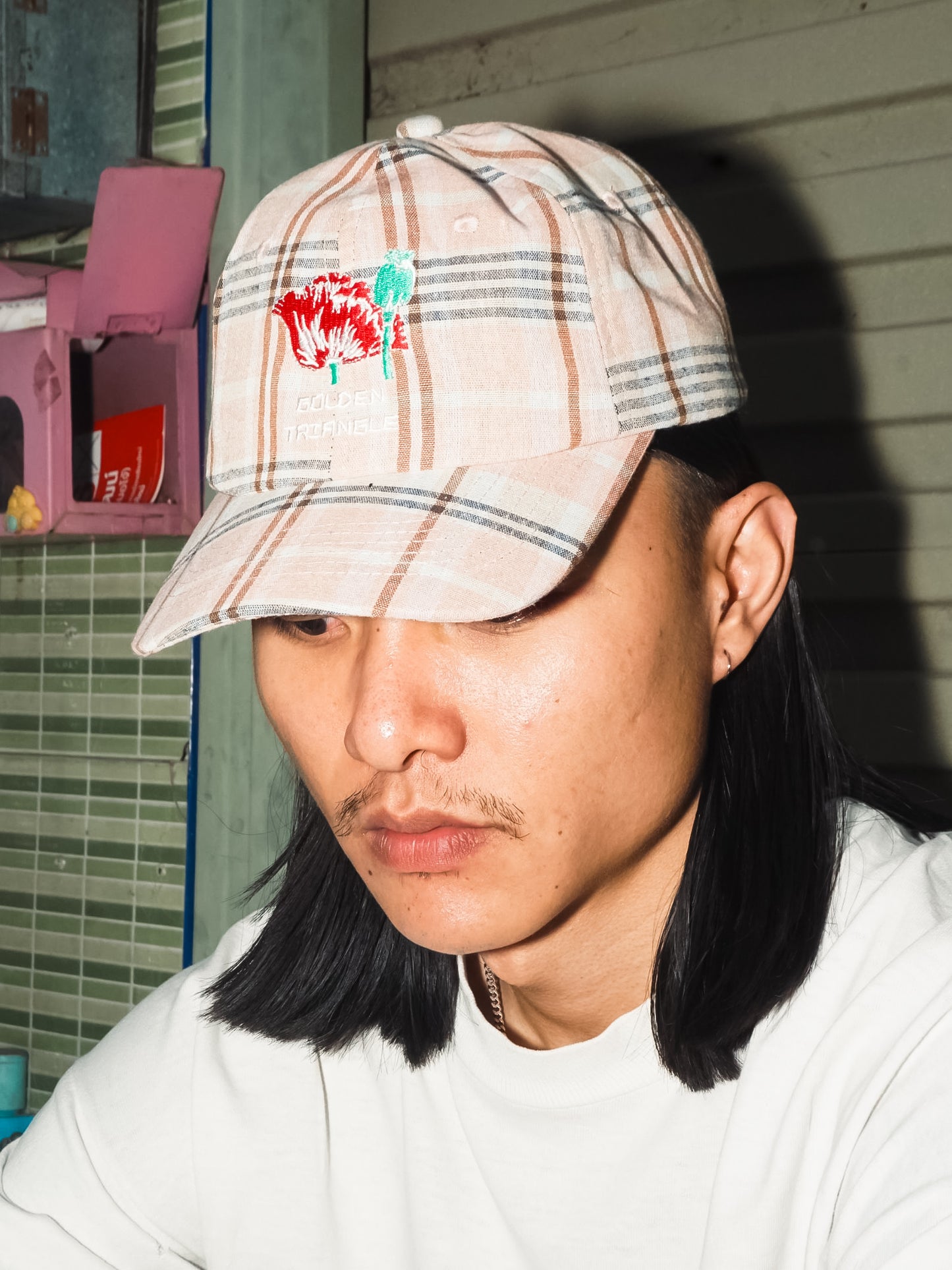 DEN - GOLDEN TRIANGLE - PLAID CAP SALMON