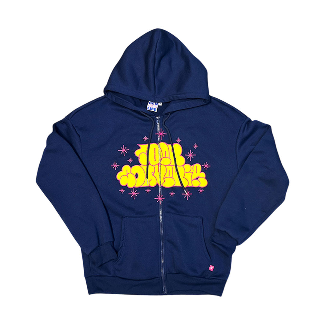DEN - THROWIE - HOODIE - NAVY