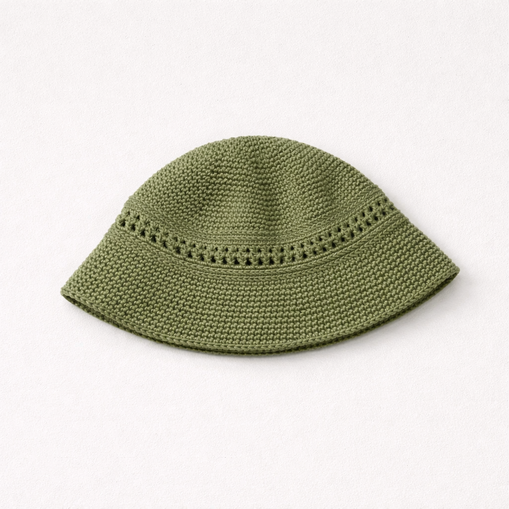 DEN CROCHET HAT OLIVE