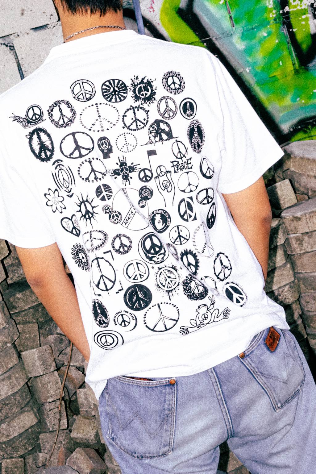 DEN SOUVENIR × CRAKPOT PRESS PEACE GRAPHIX TEE
