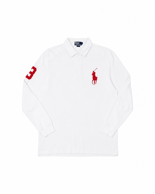 USED AND VINTAGR POLO BY RALPH LAUREN – BIG PONY LONG SLEEVE POLO SHIRT