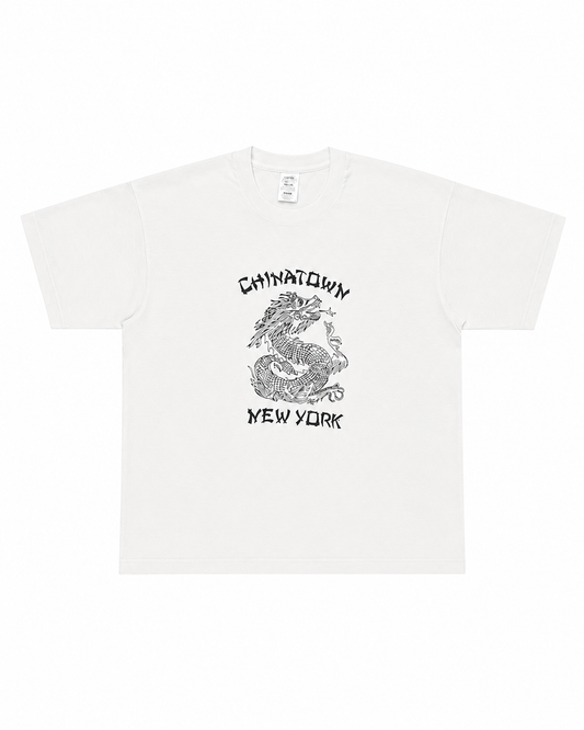 USED AND VINTAGE CHINATOWN NEW YORK DRAGON T-SHIRT