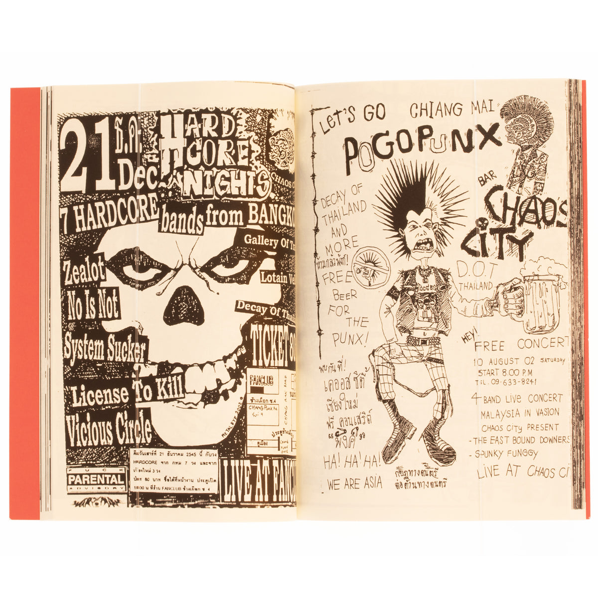 DEN - CHIANG MAI PUNK FLYERS - ZINE