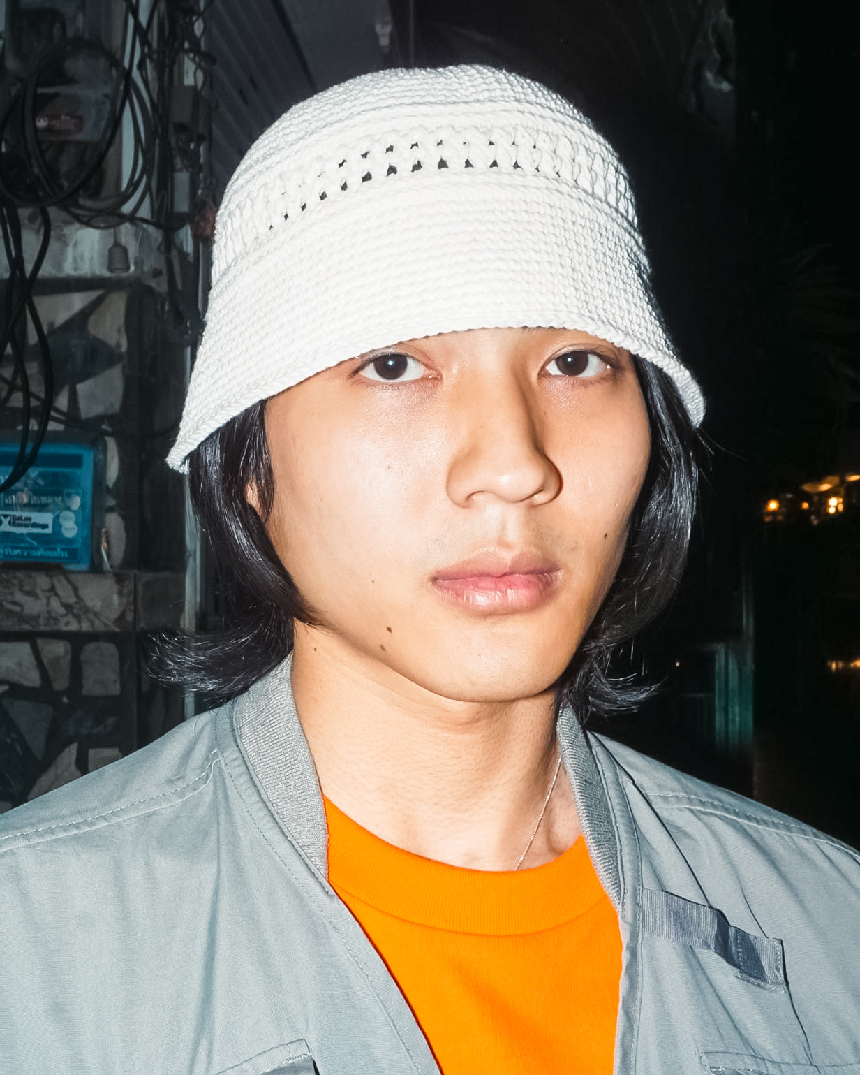 DEN CROCHET HAT WHITE
