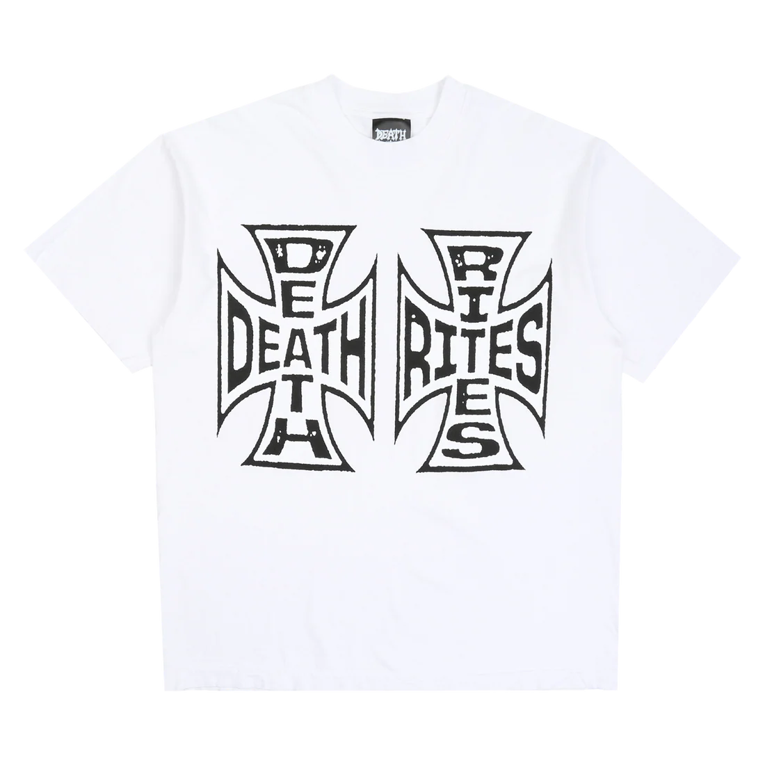DEATH RITES - CROSSES SS T-SHIRT - WHITE