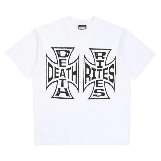 DEATH RITES - CROSSES SS T-SHIRT - WHITE
