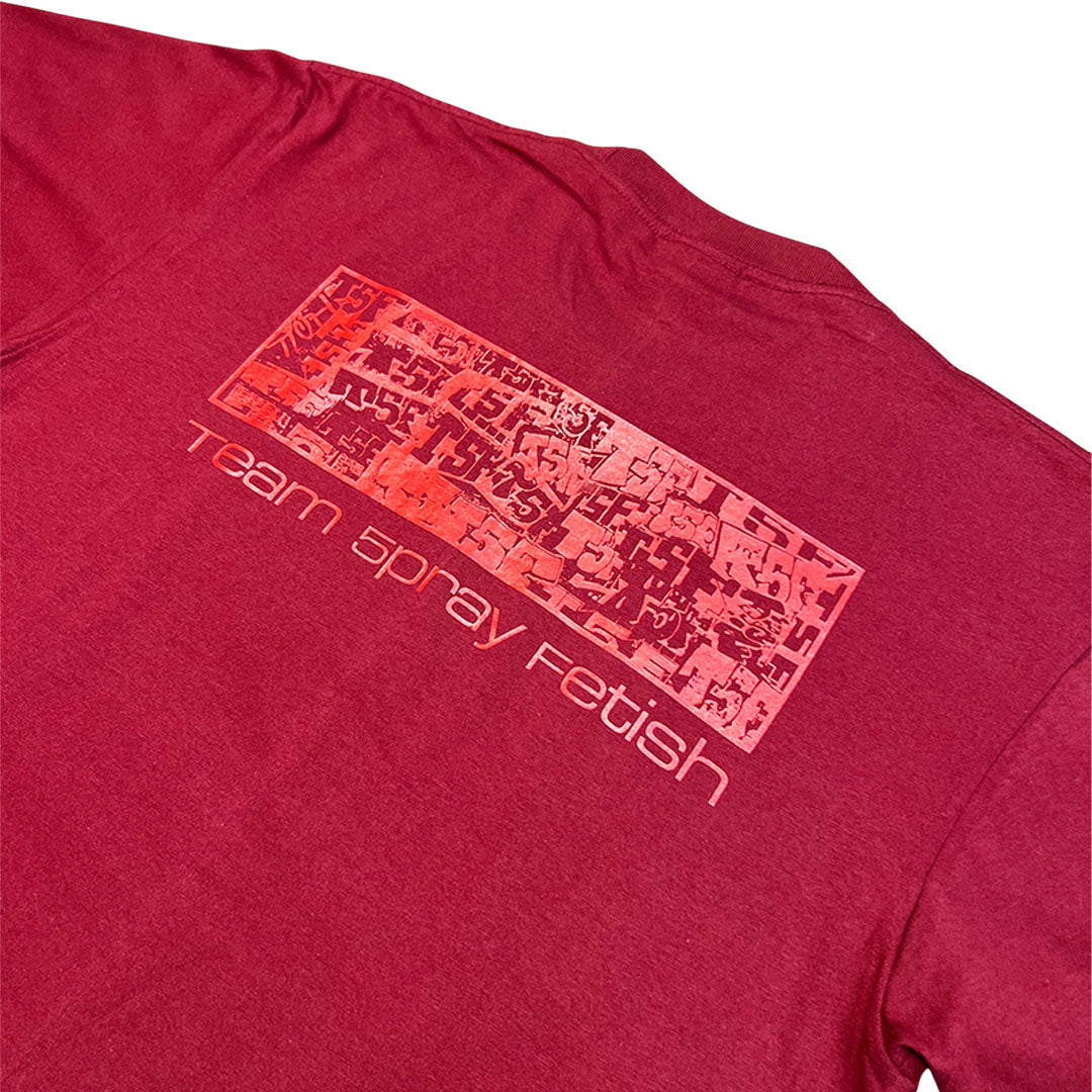 T5F TEE -  BURGUNDY