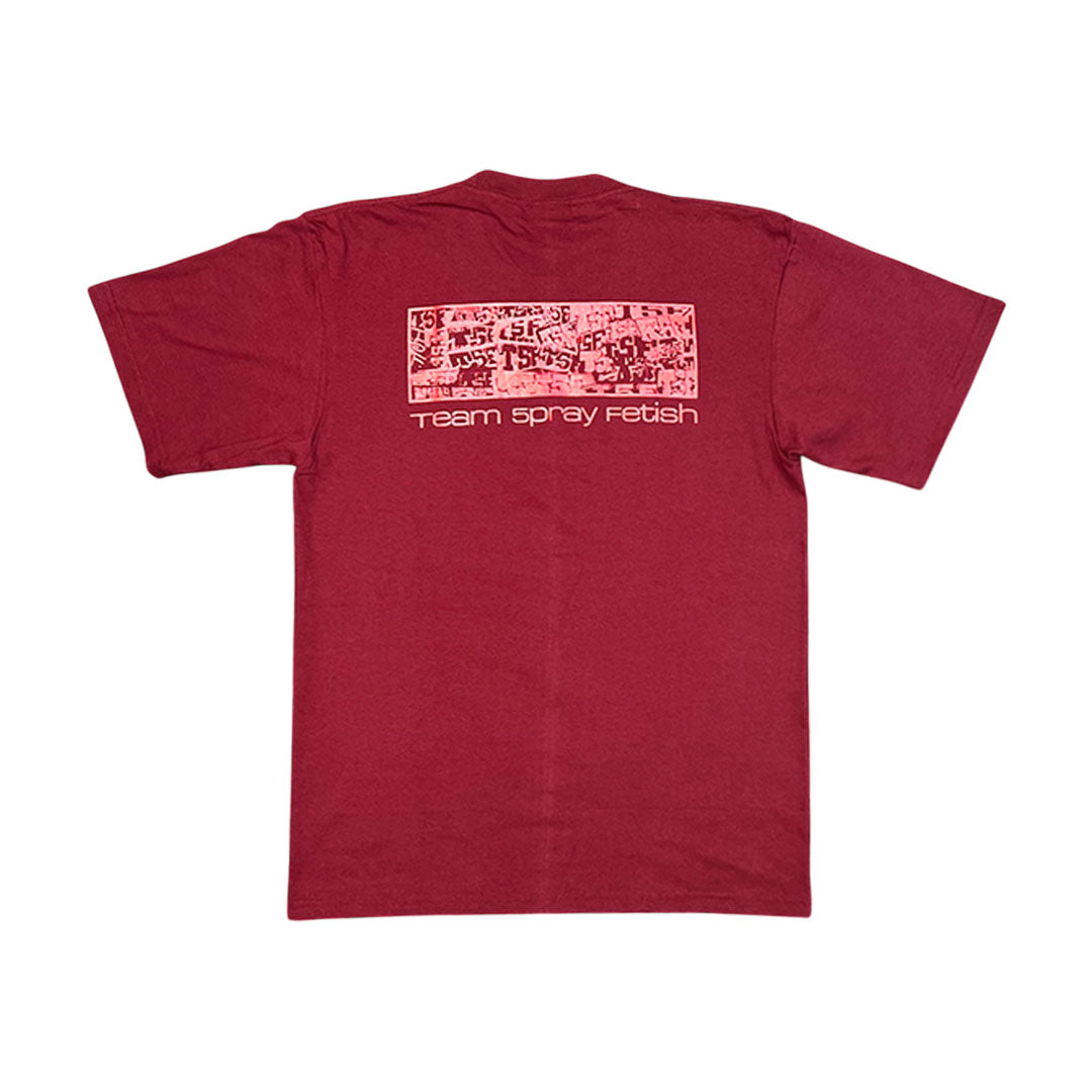 T5F TEE -  BURGUNDY