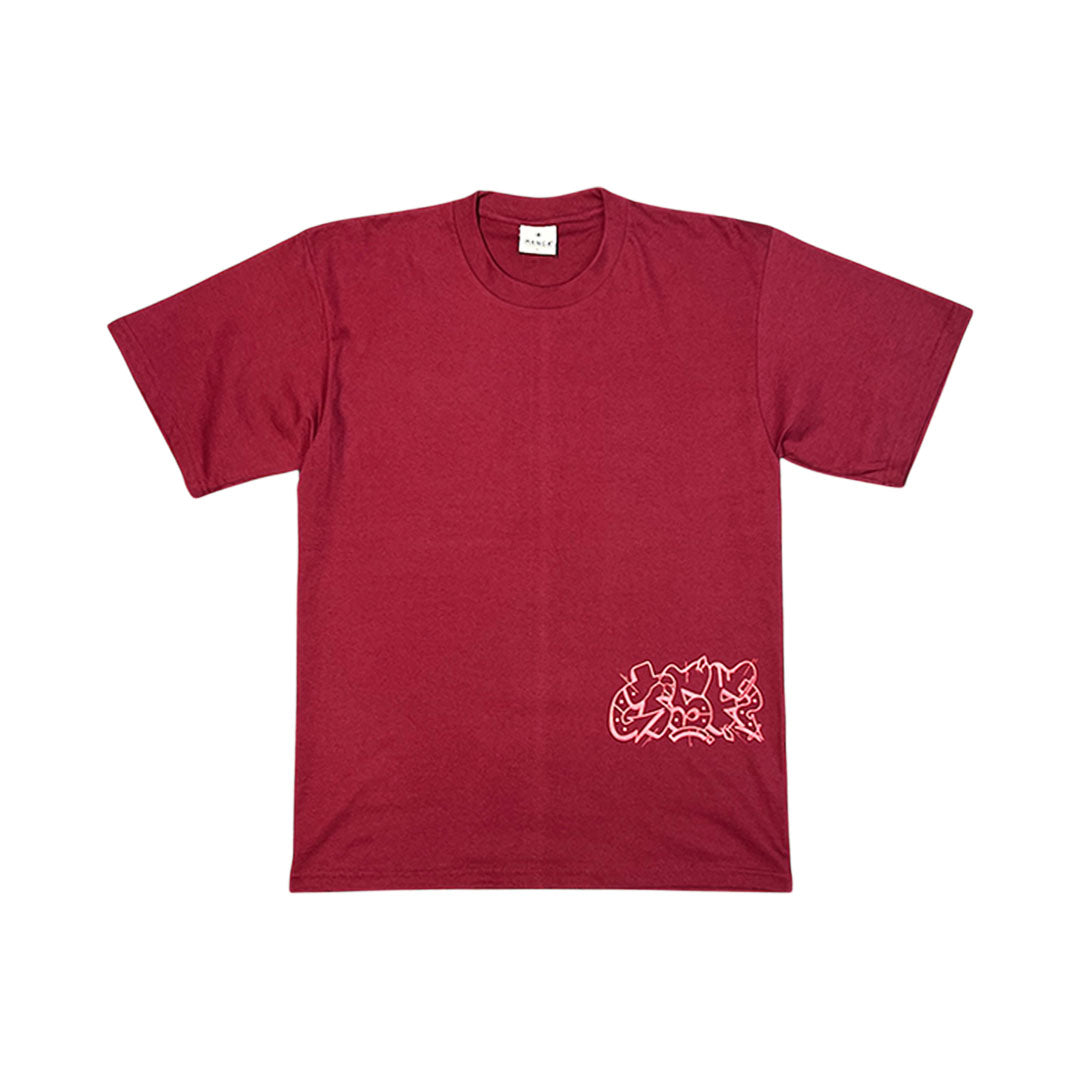 T5F TEE -  BURGUNDY